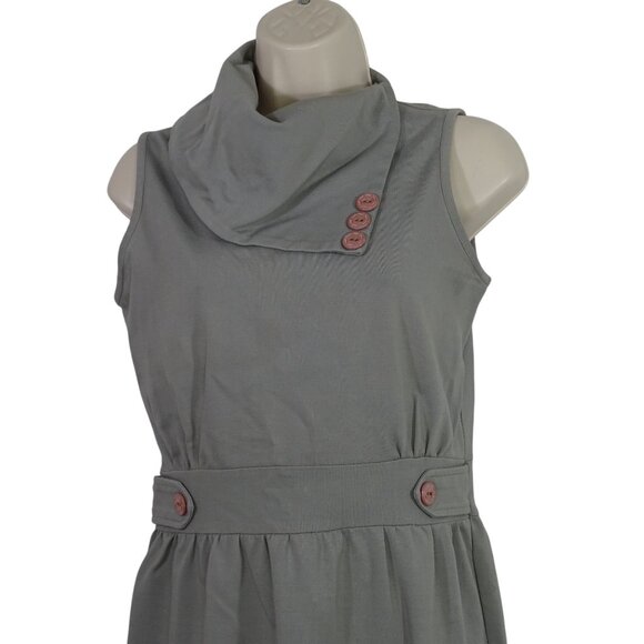 Matilda Jane Secret Fields Beeches Jumper Dress Gray Sleeveless Women Size XS - Picture 2 of 8
